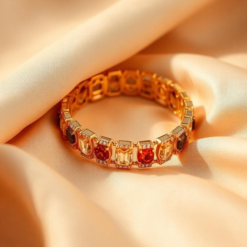 Gemstone Tennis Bracelet